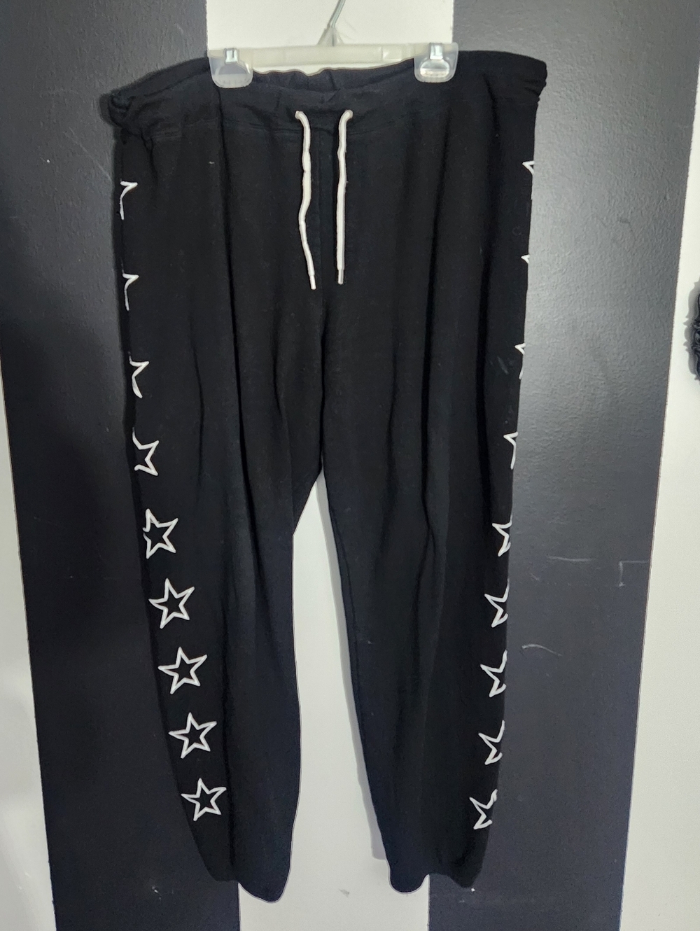Monrow Black Cozy Fleece Sweatpants